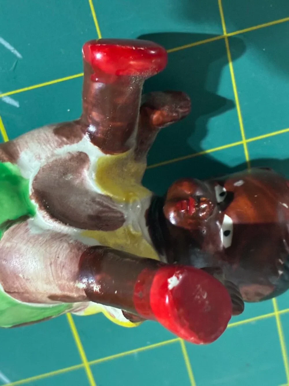 Mid-Century Japanese Black Americana Salt-and-Pepper Shakers Baby in Basket